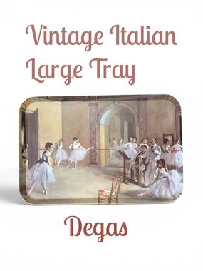 Vintage Italian Tray Featuring Degas Ballerinas